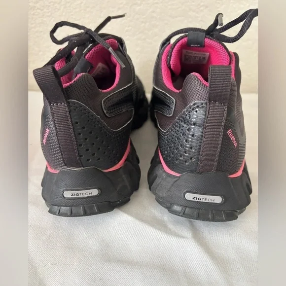 Reebok Zig Wild TR2 Women's Black and Pink Athletic Shoes Size 6 - Picture 3 of 6